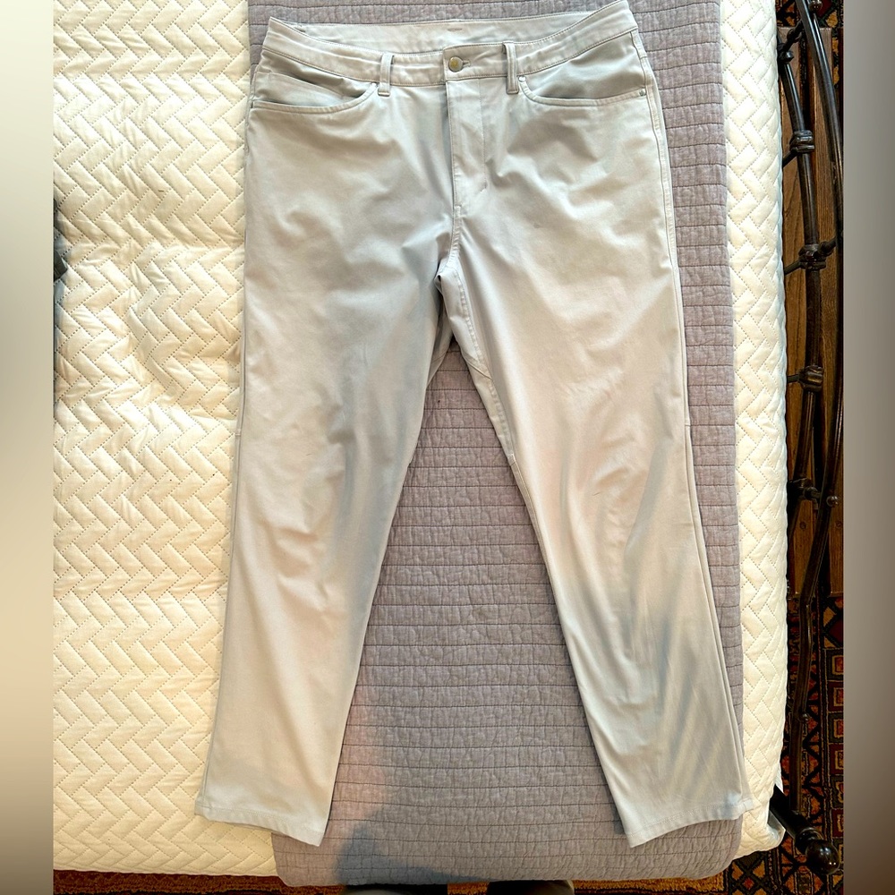 Lululemon ABC Warpstreme Slim Fit Pants.